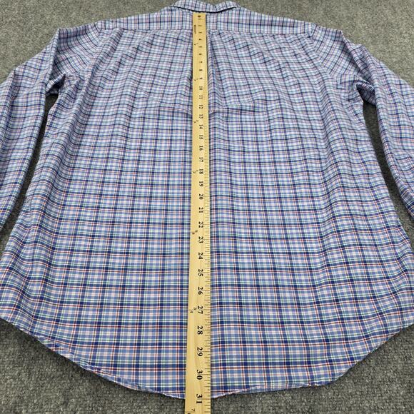 Ralph Lauren Shirt Mens Large Plaid Classic Fit Oxford Cloth Button Down Preppy - Picture 8 of 16